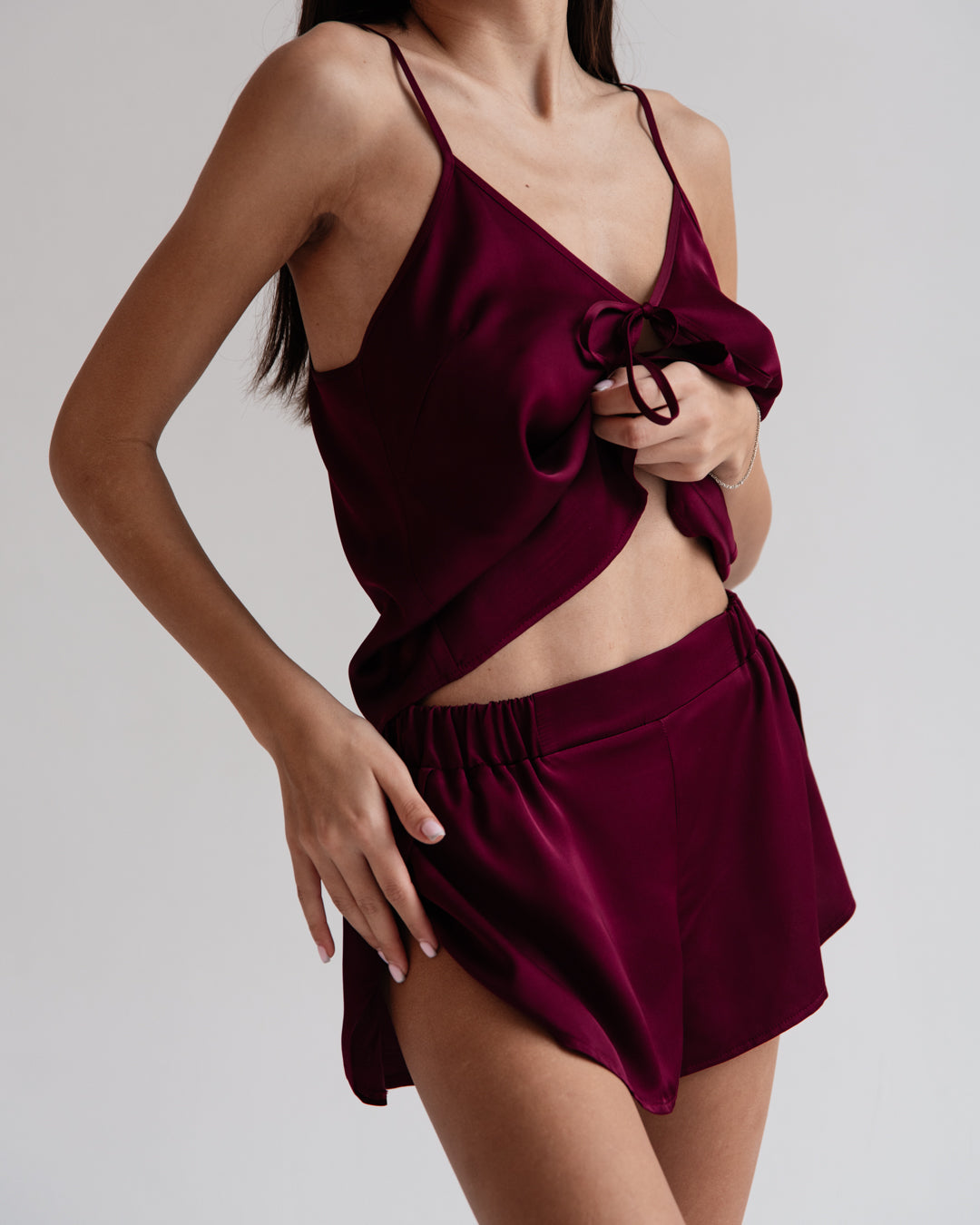 Szlafrok + Komplet Tempt Bordo