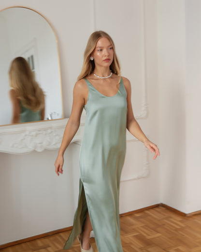 Olive Allure Maxi Dress