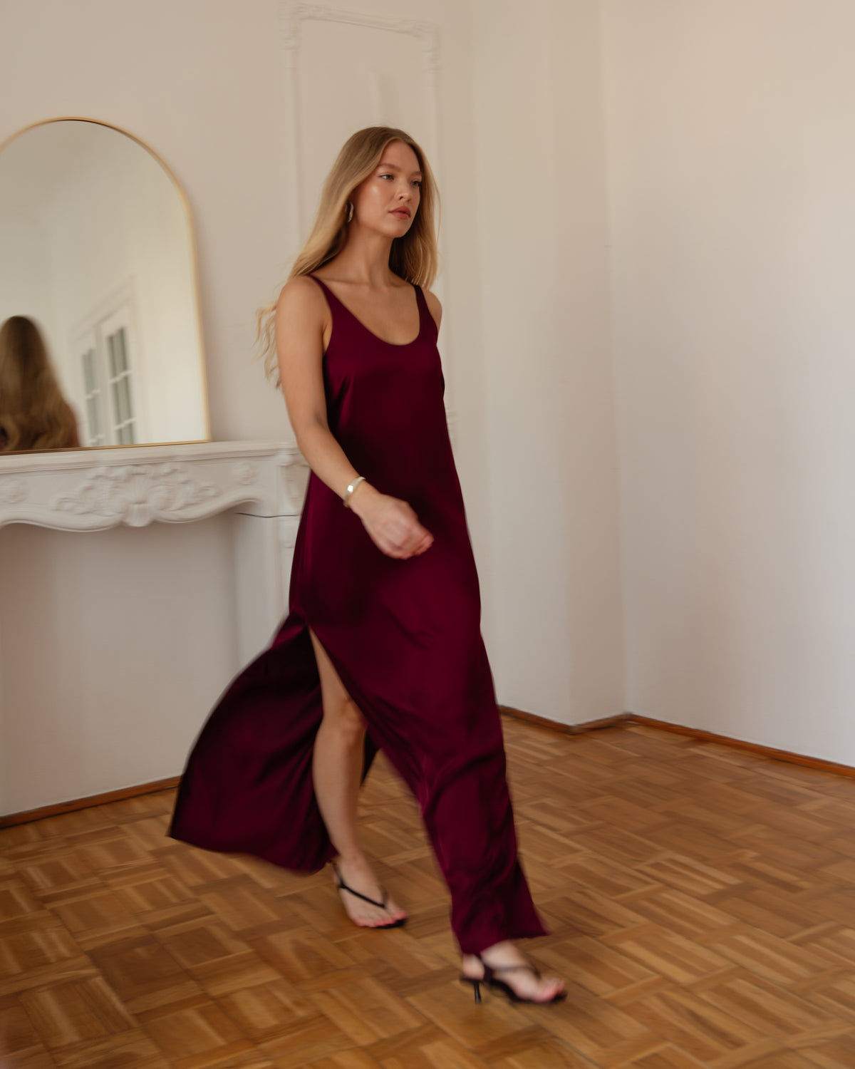 Bordo Allure Maxi Dress